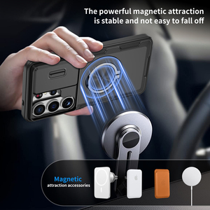 Funda Magnética Antigolpes para Teléfono <span class=keywords><strong>Samsung</strong></span> S26 con Soporte Giratorio de 360°, Funda Protectora para <span class=keywords><strong>Samsung</strong></span> Galaxy S25 S26 Ultra - Product Image 3
