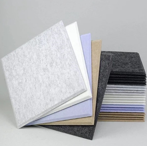 Panneau acoustique en fibre de polyester, panneau insonorisant en liège, panneau d'isolation phonique, panneau mural en feutre, auto-adhésif - Product Image 3