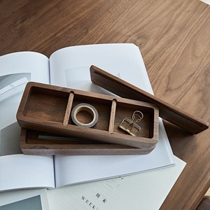 Solid Wood Office Desktop <b>Storage</b> <b>Box</b> Rectangle <b>Drawer</b> Organizer For General Packaging YC-612652 - Product Image 2