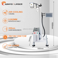 Machine de marquage laser à fibre volante JUNFEI, en ligne et en continu pour ligne de production, graveur laser pour câbles, tuyaux, emballages, codes QR
