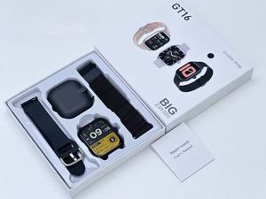 Nuovo Arrivo GT16 <span class=keywords><strong>Smartwatch</strong></span> con Doppio <span class=keywords><strong>Cinturino</strong></span>, Set 2 in 1, Schermo Grande HD da 2,01 Pollici, <span class=keywords><strong>Acciaio</strong></span> Inossidabile Impermeabile - Product Image 6