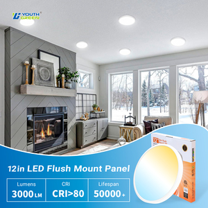 Lámpara de <span class=keywords><strong>Techo</strong></span> LED de 12 Pulgadas, 5CCT, con Certificación ETL/FCC/ES, para Montaje en Superficie, Resistente a la Humedad, IP44, Color Seleccionable, para Baño y Sala de Estar - Product Image 4