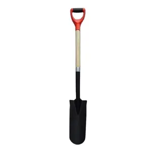 Tangshan shovel manufacturer Chile market hot South American wooden handle shovel point shovel
