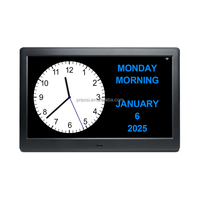 Pros 10 "Wifi intelligent calendrier numérique horloge Auto DST Table murale démence aînés rappels personnalisés rappels de médicaments Auto DST