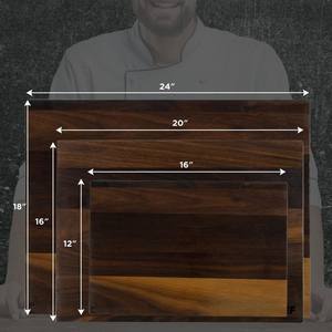 Elegante tabla de cortar de madera hecha a mano de calidad alimentaria para carne, verduras, corte de pan, utensilios de cocina perfectos - Product Image 5