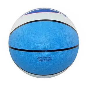 Basket-ball en caoutchouc imprimé personnalisé en gros d'usine