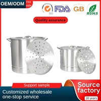 Profession elle große 8-100qt verschiedene Größe Aluminium Kochen Dampf Suppen topf Klassisches Design Nachhaltige Funktion Dampfer enthalten