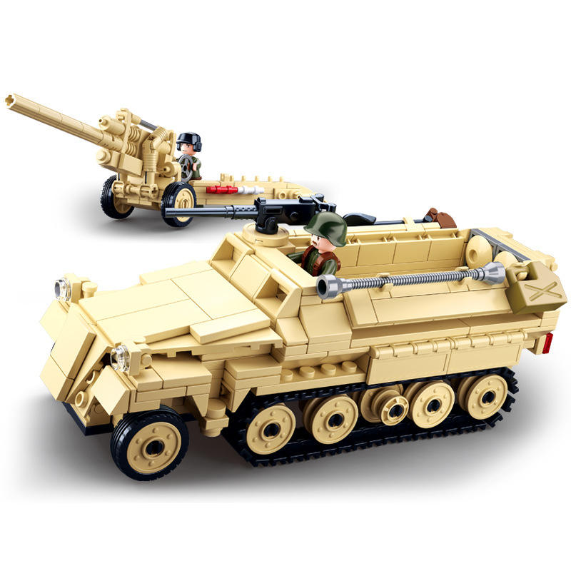 Sluban M38-B0695 Building Block Military Tank Toys Army Military