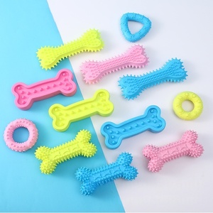 Brinquedo de Mastigar para Cães e Filhotes, Atacado, Design Exclusivo, Cores Personalizadas, Ecológico, Fofo, Durável, com Brinquedos de Osso Pequenos de TPR Neutro - Product Image 3