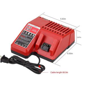 Sạc pin <span class=keywords><strong>Lithium</strong></span> <span class=keywords><strong>M18</strong></span> cho máy Milwaukee, sạc dụng cụ điện M14/<span class=keywords><strong>M18</strong></span>, thiết bị điện - Product Image 3