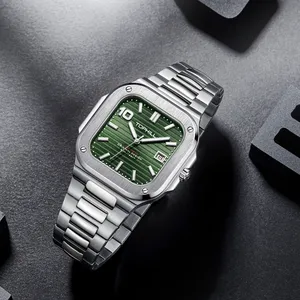 Fabriek Direct Topmerk Luxe Custom Logo Automatisch Uurwerk Horloge Fancy Rvs Heren Automatische Mechanische Horloges