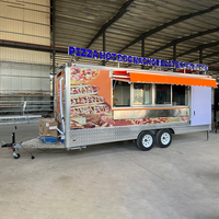 Remorque alimentaire certifiée DOT CE avec équipement de cuisine complet, unité mobile à 3 roues, longueur 5m, taille personnalisable