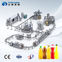 Chaîne de production d'eau avec machine de remplissage et de bouchage de bouteilles PET, capacité de 6000 à 12000 BPH, pour l'embouteillage d'eau potable pure et minérale en usine