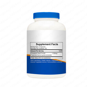 Label pribadi kapsul <span class=keywords><strong>Fenugreek</strong></span> 1350mg Per melayani meningkatkan pencernaan dan meningkatkan kekebalan 120 Hitungan - Product Image 2