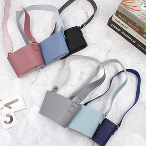 Fundas de cuero para tazas de té con leche y café, portátiles para exteriores, elegantes y sencillas, disponibles en stock. - Product Image 2