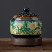 Brûleur d'Encens Électrique à Bakhoor Religieux Écologique en Céramique Personnalisé de Style Antique avec Veilleuse pour la Décoration Intérieure
