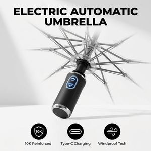 Nuevo Paraguas Eléctrico Automático Plegable de Tres Secciones con Carga Tipo C, 10 Varillas de Hierro, Regalo Empresarial - Product Image 2