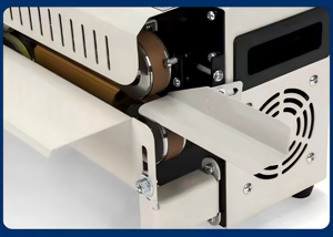 Sellador de bolsas semiautomático continuo multifunción FR440, sellador térmico de papel de aluminio para bolsas de alimentos de papel de plástico pequeño - Product Image 5