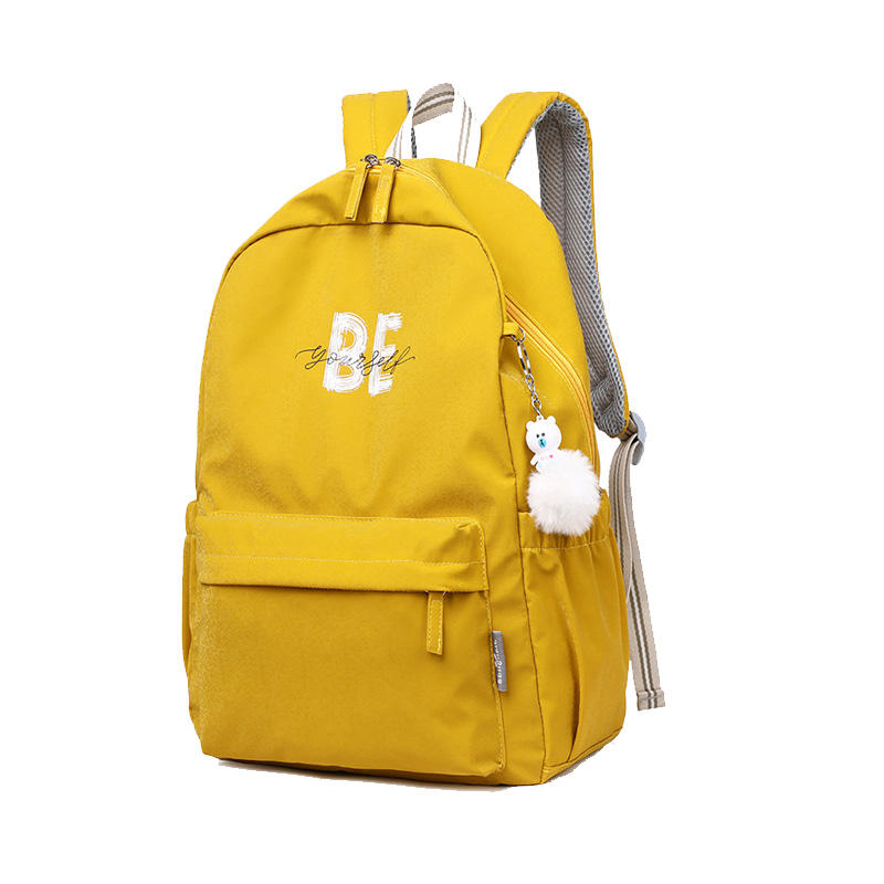 yellow aesthetic backpack