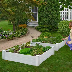 Venta al por mayor Fentech UV Proof 100% Virgin <span class=keywords><strong>PVC</strong></span> Camas de jardín elevadas ASTM Standard 48x48x13 In. Macetas para exteriores ecológicas para uso doméstico - Product Image 5