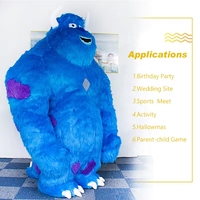 Efun inflable gigante azul monstruo disfraces Sully mascota FIESTA DE Halloween para publicidad al aire libre adulto Sully Monster Inc disfraz