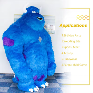 Efun inflable gigante azul monstruo disfraces <span class=keywords><strong>Sully</strong></span> mascota FIESTA DE Halloween para publicidad al aire libre adulto <span class=keywords><strong>Sully</strong></span> Monster Inc disfraz - Product Image 3