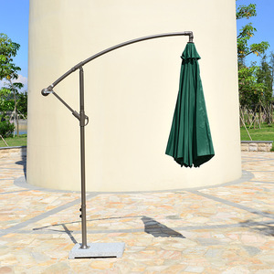 Large Side Hanging <strong>Umbrella</strong> With Marble <strong>Base</strong> for Outdoor Garden Courtyard Use Banana Style <strong>Patio</strong> Shade - Product Image 5