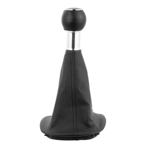 Leather Gear <b>Shift</b> <b>Knob</b> Cover For Volkswagen Passat B5 96-05 5 Speed 6 Speed Dustproof Black - Product Image 3