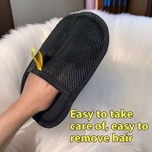 24cm <b>Large</b> Electrostatic Hair Removal Gloves Household Two-Way Bristle Removal Cleaning Pet Cleaning Grooming - Product Image 3