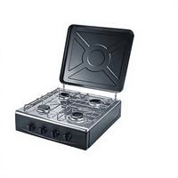 Cuisinière à gaz à brûleurs simples de type européen, cuisinière à gaz verticale à quatre brûleurs, cuisinière à gaz européenne pour l'intérieur et l'extérieur