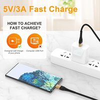 Kabel Ekstensi Data USB C Pabrik OEM 1m 2m 3m, Pengisi Daya USB Tipe C 3A, Pengisian Cepat Tipe-C ke USB A