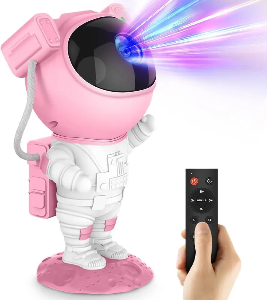 Projecteur astronaute galaxie veilleuse pour enfants pour chambre à coucher, plafond, décor, cadeau d'ambiance de planétarium