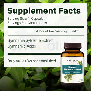 Suplemento herbal CHTNature 500mg/60 cápsulas/botella <span class=keywords><strong>Bacopa</strong></span> <span class=keywords><strong>Monnieri</strong></span> cápsulas de extracto - Product Image 3