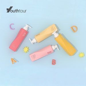 Bouteille PE ISO9300 <span class=keywords><strong>YFN</strong></span> avec logo personnalisé 500ml/750ml pour shampoing, après-shampoing, gel douche, lotion corporelle, exfoliant, traitement, avec pompe et impression sérigraphique - Product Image 1