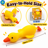 Canard Squishy Rempli de Farine, Mignon et Kawaii, Jouet Sensoriel Anti-Stress à Rebond Lent pour la Décompression