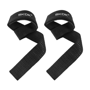 Skangduke Custom Logo Adjustable Non-Slip Buckle Wrist <b>Straps</b> <b>for</b> Weight <b>Lifting</b> Bodybuilding Powerlifting Strength Training - Product Image 2