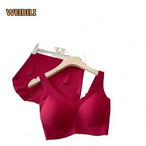 Directo de fábrica Big Red Box <span class=keywords><strong>Lunar</strong></span> Año Nuevo Ropa interior Cómoda Push-up Sin anillo de acero Sección delgada Sin rastro Conjunto de sujetador - Product Image 6