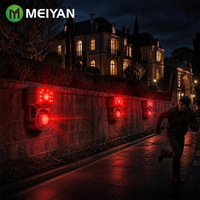 Système d'alarme de sécurité sans fil MEIYAN, alimenté par énergie solaire, détecteur de mouvement extérieur avec avertissement vocal personnalisé, fabriqué en usine