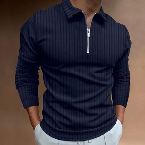 Polo <span class=keywords><strong>de</strong></span> <span class=keywords><strong>Manga</strong></span> <span class=keywords><strong>Larga</strong></span> a Rayas <span class=keywords><strong>para</strong></span> <span class=keywords><strong>Hombre</strong></span> con Cierre, Otoño/Invierno - Product Image 4