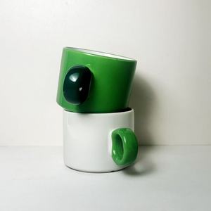 Tasses en céramique rondes avec poignée, couleur personnalisée, tasse individuelle, vaisselle promotionnelle - Product Image 4