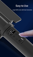 LP600 Baguette lumineuse vidéo LED rechargeable 5200 mAh RGB pour studio de photographie d'extérieur