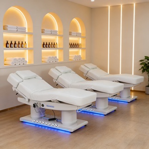 2026 Premium Luxury Facial Chair 4 Motors Salon Beauty Furniture <b>LED</b> Lights SPA <b>Bed</b> - Product Image 1