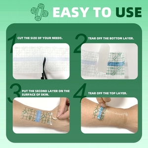 Apósito Médico Risenmed, Rollo de <span class=keywords><strong>Película</strong></span> Adhesiva Transparente de Poliuretano, Cinta Adhesiva Impermeable - Product Image 6