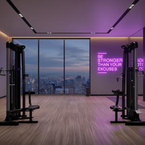 Letrero de Neón 'Eres Más Fuerte que tus Excusas', Letrero de Neón Grande para Pared de Gimnasio, Ideas para Gimnasio, Letrero Motivacional para Ejercicio, Decoración para Gimnasio - Product Image 6