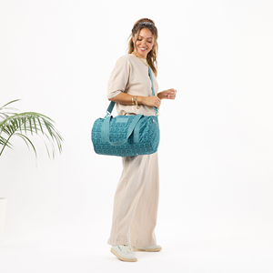 Borsa da viaggio impermeabile personalizzata Keep IT Light, borsa sportiva in nylon ripstop 100%, borsa da viaggio rotonda da spiaggia e palestra - Product Image 3