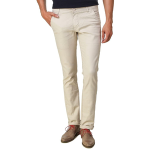 2023 exclusif nouveau Design vente chaude Style occidental hommes Chino pantalon OEM Service qualité supérieure coton taille moyenne décontracté tissé - Product Image 3