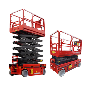 Gunting meja kecil portabel 4m 230kg, meja angkat kerja udara listrik Platform pengangkat mendorong sendiri ponsel - Product Image 6