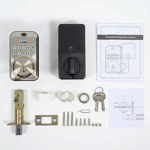 قفل باب رقمي ذكي أمريكي الطراز يعمل ببصمة الإصبع وكلمة المرور مع تطبيق تويا وزر ضغط ومفتاح - Product Image 2