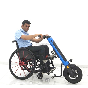 Kit de Conversión de Silla de Ruedas Manual a Eléctrica Portátil de 350W 13AH, Bicicleta Eléctrica con Manillar - Product Image 3