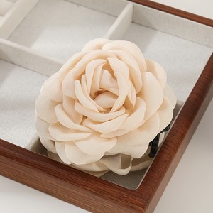 Grande pince à cheveux en velours rouge en forme <span class=keywords><strong>de</strong></span> rose, style romantique vintage, accessoire capillaire <span class=keywords><strong>flamenco</strong></span> espagnol pour femme, idéal pour mariage - Product Image 5